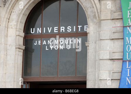 L'Université de Jean Moulin sur le cours Albert Thomas à Lyon, France. Banque D'Images