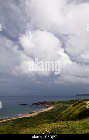 Whitepark Bay (National Trust), comté d'Antrim, en Irlande du Nord Banque D'Images