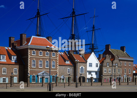 Historique Hartlepool Quay Centre du patrimoine mondial, Hartlepool, Teesside Banque D'Images