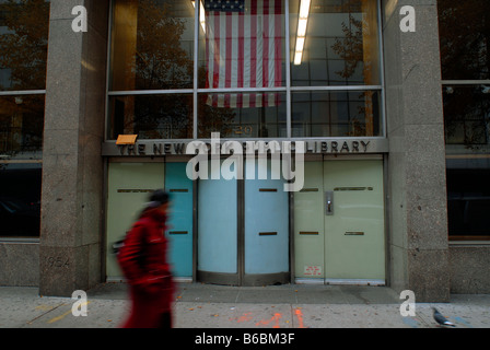 La direction générale de bibliothèque Donnell fermé la bibliothèque publique de New York Banque D'Images