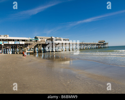 Le Cocoa Beach Pier, SUR LA CÔTE EST DE LA FLORIDE CENTRALE OC Banque D'Images