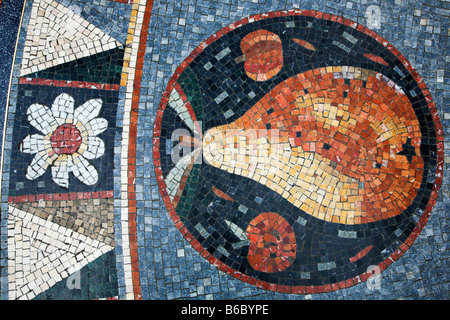 Mosaïque d'arcade du comté de Leeds West Yorkshire Angleterre Banque D'Images