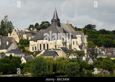 Candes St Martin Maine et Loire Touraine France Vienne Val de Loire patrimoine mondial de l'UNESCO Banque D'Images