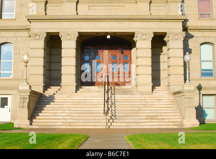 Côté ouest du Wyoming State Capitol Building Banque D'Images