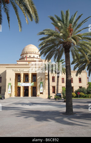 Le Théâtre Royal, ville nouveau, Marrakech, Maroc, Afrique Banque D'Images