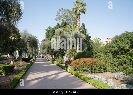 City Park, Ville nouveau, Marrakech, Maroc, Afrique Banque D'Images