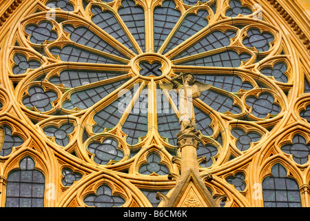 La Cathédrale St Etienne de Metz, en Lorraine. Banque D'Images