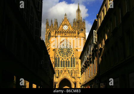 La Cathédrale St Etienne de Metz, en Lorraine. Banque D'Images