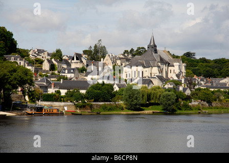 Candes St Martin Maine et Loire Touraine France Vienne Val de Loire patrimoine mondial de l'UNESCO Banque D'Images