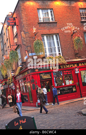 Dublin, Temple Bar, Noël Banque D'Images