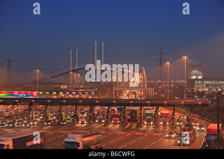 Kent, la reine Elizabeth Bridge, Dartford Crossing Banque D'Images