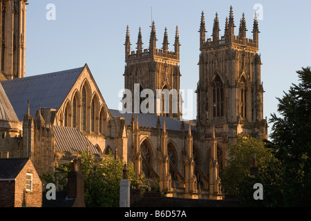 York York Minster cathedral le plus grand édifice gothique d'Europe du nord ouest Twin Towers 1472 North Yorkshire UK Banque D'Images