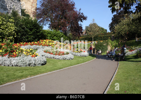 Parc du Château de Guildford Banque D'Images