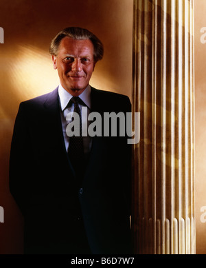 Michael Heseltine, homme politique conservateur à la maison Banque D'Images