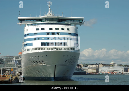 Un ferry Silja Serenade port maritime du sud d'Helsinki Finlande Banque D'Images