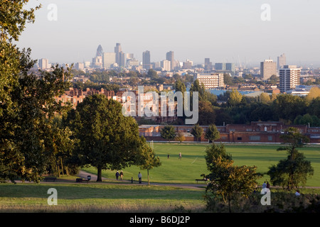 Vue de Londres de Hampstead Heath Banque D'Images