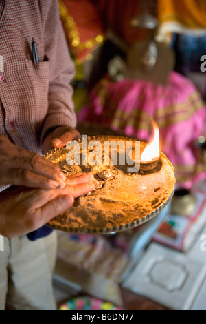 L'Afrique du Sud. Durban. Indian Hindu Temple. Rituel. Banque D'Images