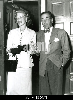 HUMPHREY Bogart et Lauren Bacall épouse Banque D'Images