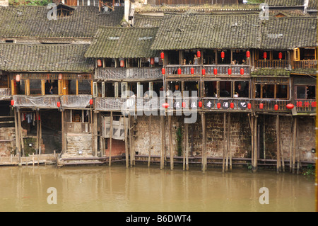 Feng Huang Cheng ancienne ville, province du Hunan, Chine Banque D'Images