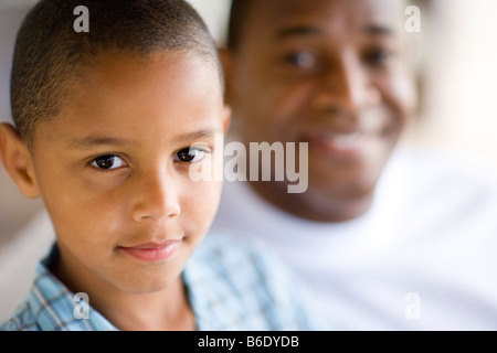 Père et fils. Banque D'Images