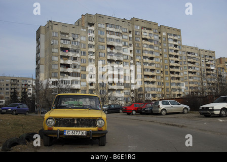 Mladost (Jeunesse) trimestre, Sofia, Bulgarie Banque D'Images