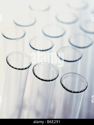 Tubes à essai. Laboratoire Groupe de tubes à essai. Banque D'Images