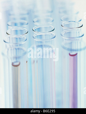 Tubes à essai. Laboratoire Groupe de tubes à essai. Banque D'Images