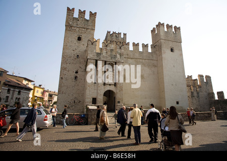 Castello Scaligero, Sirmione, Lac de Garde, Italie Banque D'Images