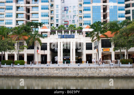 Le quai de Singapour en copropriété Banque D'Images