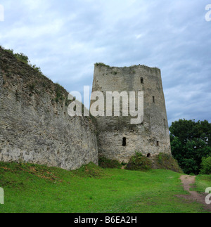 Forteresse médiévale, Izborsk, région de Pskov, Russie Banque D'Images