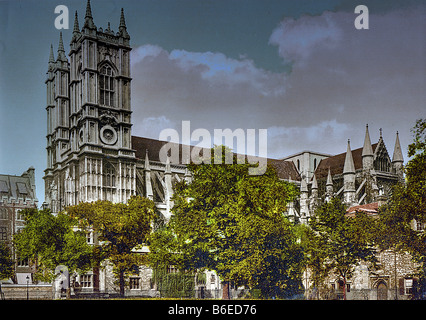 L'Abbaye de Westminster London England UK Banque D'Images