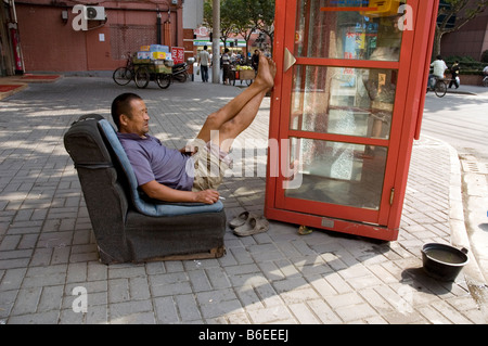 La Chine. Shanghai. Scène de rue. 2007 Banque D'Images
