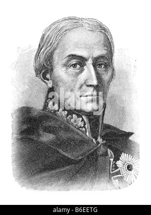 Friedrich Wilhelm Freiherr von Bülow, duc Dennewitz, 16. Feb 1755 - 25 Wische Falkenberg. Feb 1816 Koenigsberg est de la Prusse Banque D'Images