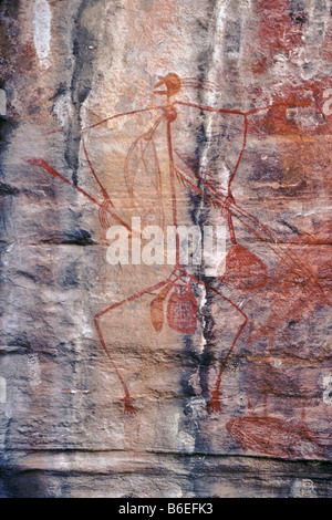 Art rupestre aborigène de Kakadu, Australie, Banque D'Images