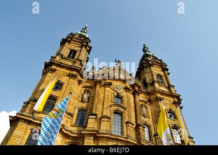 Église de pèlerinage, la basilique de Vierzehnheiligen, Baroque Allemand du sud, près de Bad Staffelstein, Haute-Franconie, Bavière, Allemagne, E Banque D'Images