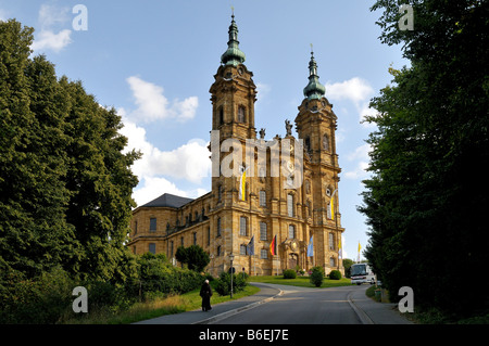 Église de pèlerinage, la basilique de Vierzehnheiligen, Baroque Allemand du sud, près de Bad Staffelstein, Haute-Franconie, Bavière, Allemagne, E Banque D'Images