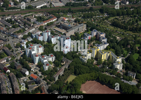 Vue aérienne de Clarenberg Hoerde, Dortmund, Rhénanie du Nord-Westphalie, Allemagne, Europe Banque D'Images