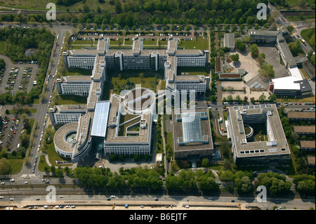 Quartier du gouvernement, T-Com siège, siège de la Deutsche Post AG, Bonn, Berlin, Germany, Europe Banque D'Images