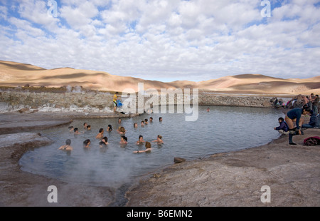 El Tatio geysers, Désert d'Atacama, Chili Banque D'Images