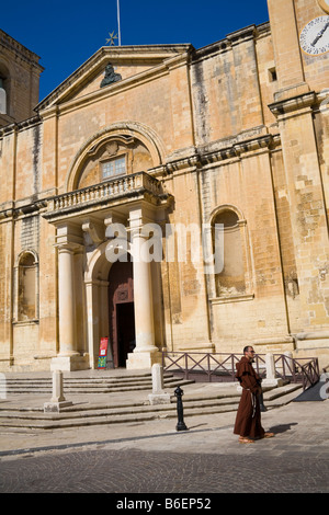 Cathédrale Catholique Saint John's, Saint John's Square, La Valette, Malte Banque D'Images