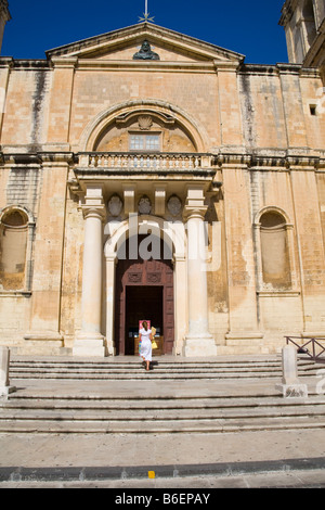 Cathédrale Catholique Saint John's, Saint John's Square, La Valette, Malte Banque D'Images