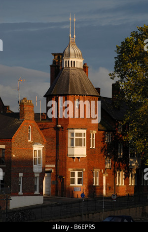 Lumière du soir dans la région de York, à proximité de la rivière Ouse, Yorkshire, Royaume-Uni, Europe Banque D'Images