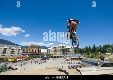 Bike Park de Whistler Banque D'Images