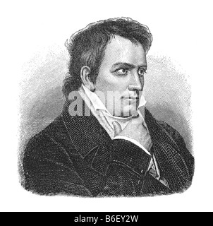 Johann Ludwig Tieck, 31. Mai 1773 - Berlin 28. Avril 1853 Berlin Banque D'Images