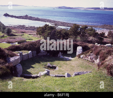 Le Halangy Ancien village St Marys Scilly Cornwall UK Banque D'Images