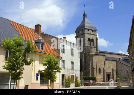 Église de Saint-Gervais-d'Auvergne, France, Auvergne Banque D'Images