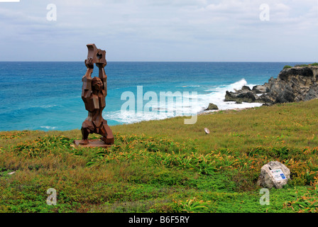 La sculpture Mexicaine moderne à Sculpture Park près de Punta Sur sur Isla Mujeres un court trajet en ferry de Cancun Banque D'Images