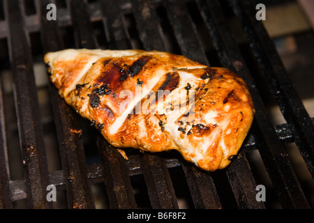 Sur poulet barbecue Banque D'Images