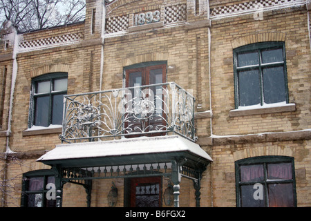 La maison créée en 1893 Zahn un bâtiment historique de Menomonee Falls Wisconsin juste au nord-ouest de Milwaukee au Wisconsin Banque D'Images