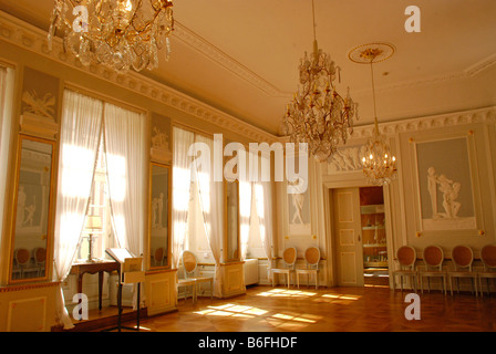 Salle Rococo dans le Kurpfaelzischen Museum, Heidelberg, Bade-Wurtemberg, Allemagne, Europe Banque D'Images